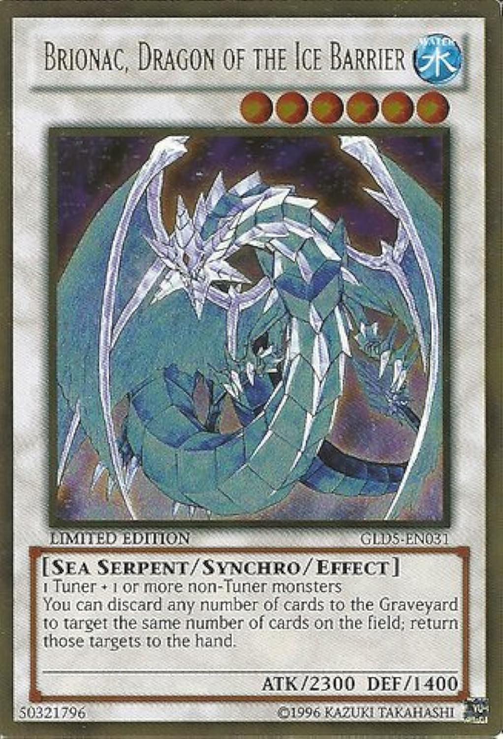 遊戯王 Brionac, Dragon of the Ice Barrier Yu-Gi-Oh! - Brionac, Dragon of the Ice Barrier (GLD5-EN031) - Gold