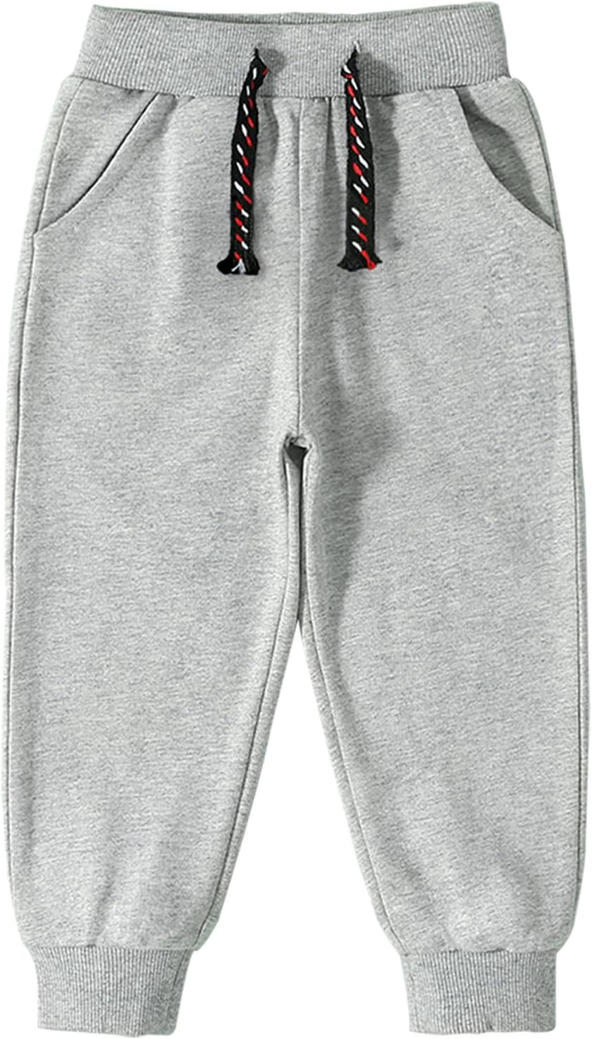 3 Pack Toddler Boys and Girls Cotton Pull on Sweatpant with Drawstring - Image 3