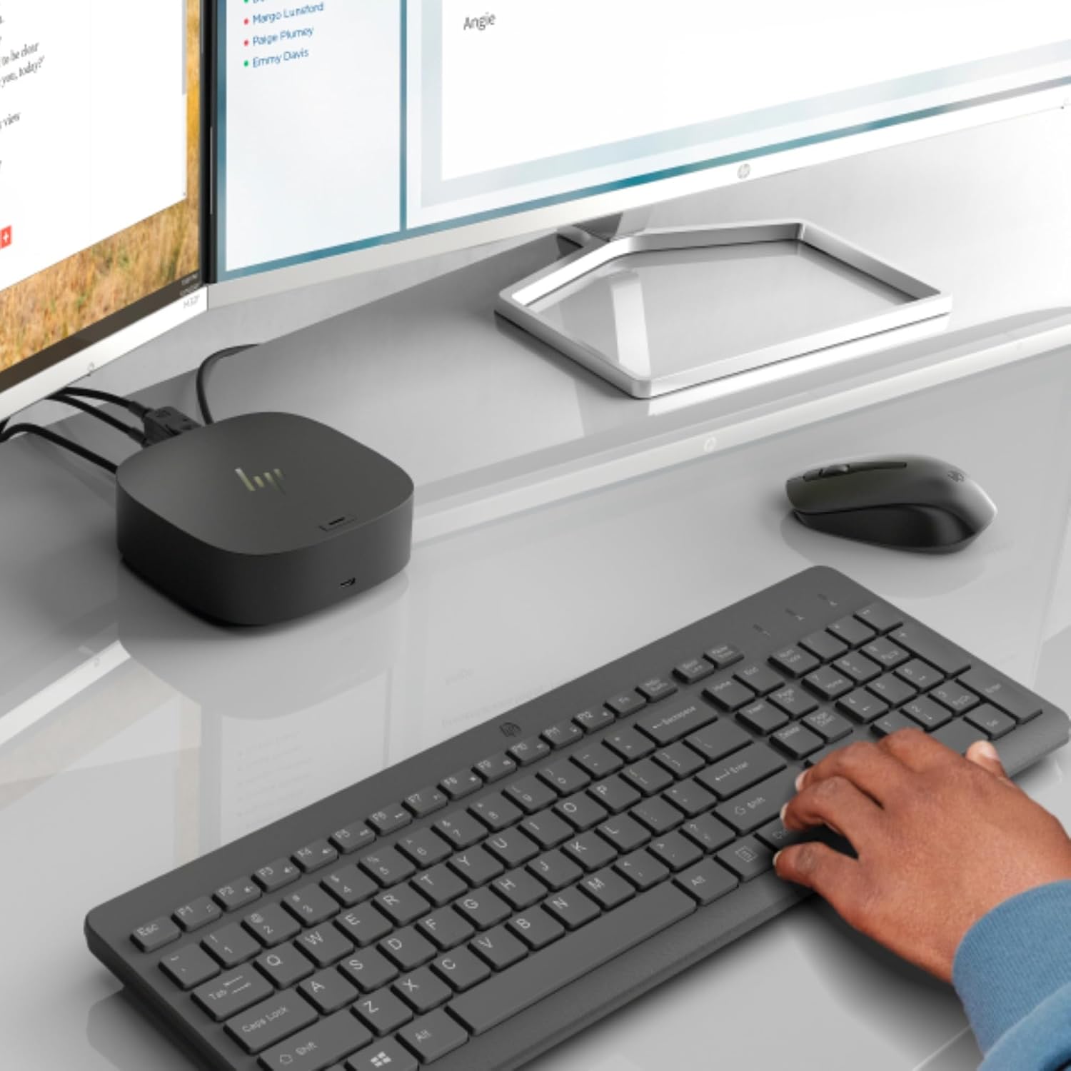 HP 220 Teclado Inalámbrico QWERTY Español – (Puerto USB Type-A, Bateria de hasta 16 Meses de Duración,12 Combinaciones Accesos Directos, Windows), Color Negro 7