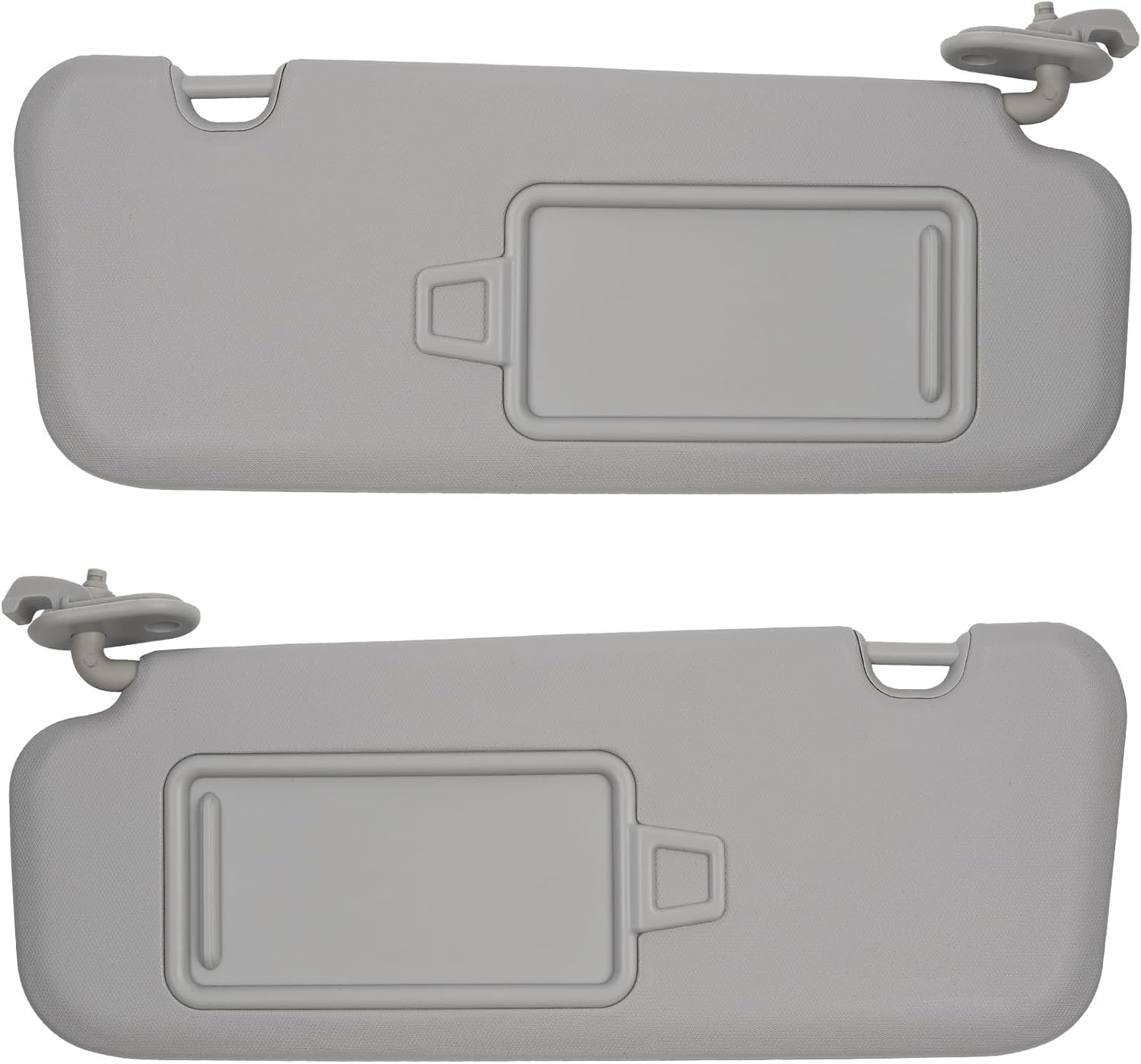 Dasbecan Left Driver & Right Passenger Side Sun Visor Compatible with Hyundai Elantra AD(Sixth Gen) 2017 2018 2019 2020 Replace 85210-F0100TTX 85220-F0100TTX Gray Without Light
