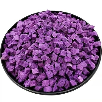 Dried Purple Potatoes 3.5oz. Purple Potatoes Dried Vegetables Snacks Purple Potato Sweet Potato Purple Sweet Potato Snack Sweet Potato Baking Decoration Porridge