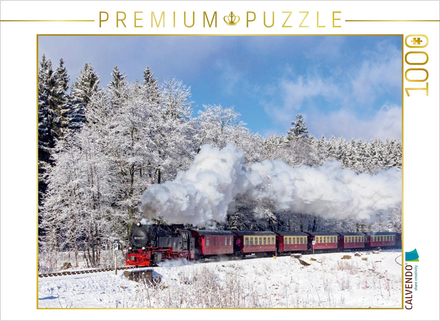 CALVENDO Puzzle Brockenbahn Im Harz – 1000 Teile, 64x48 Cm, Premium-Qualität Aus Europa