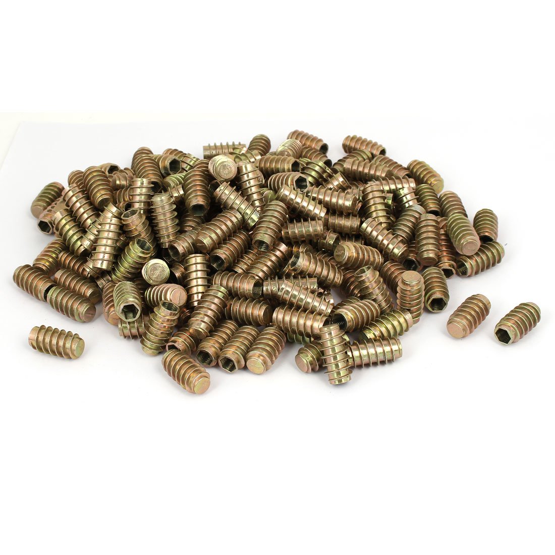 Aexit Furniture Zinc Alloy Blind Hole Hex Socket Insert Screws E-Nuts M8x30mm 200pcs (df84a3f83e579b989f2ff8d288a8ab03)