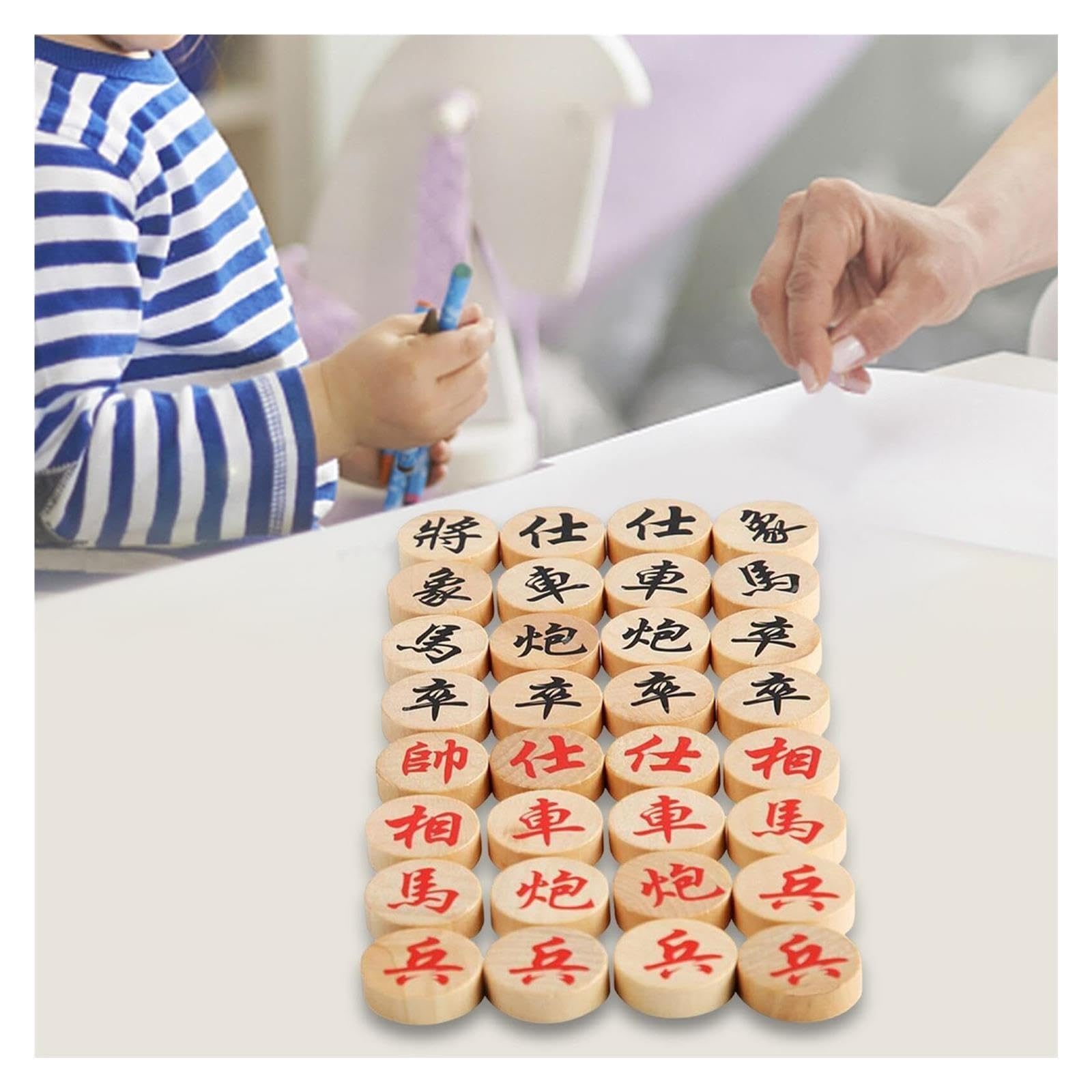 Juego de ajedrez Chino Xiangqi Tablero de Juego Plegable Ajedrez