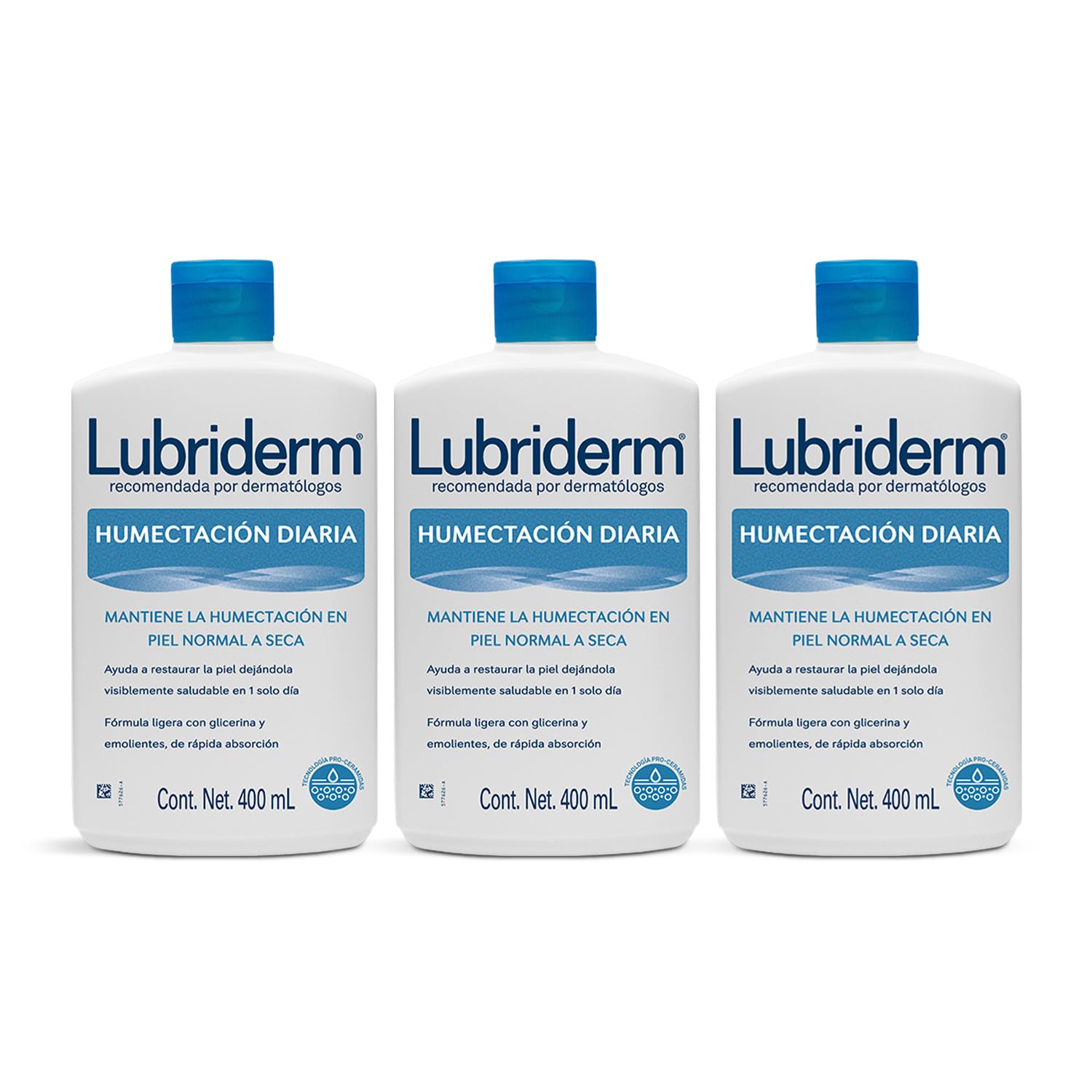 Imagen del producto: Lubriderm Crema Corporal Humectacion Diaria 400ml - Paquete de 3