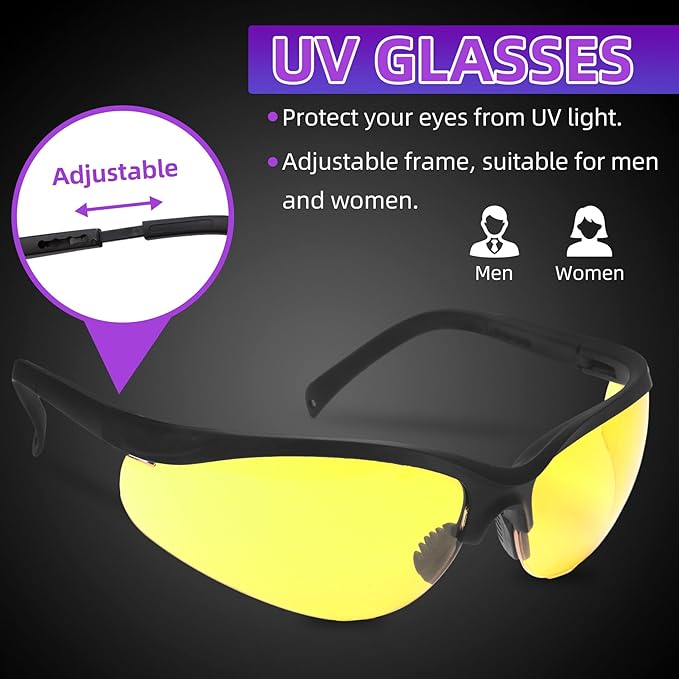 Kit Detector de Fugas COSOOS para Aire Acondicionado, Herramienta UV Recargable miniatura 4