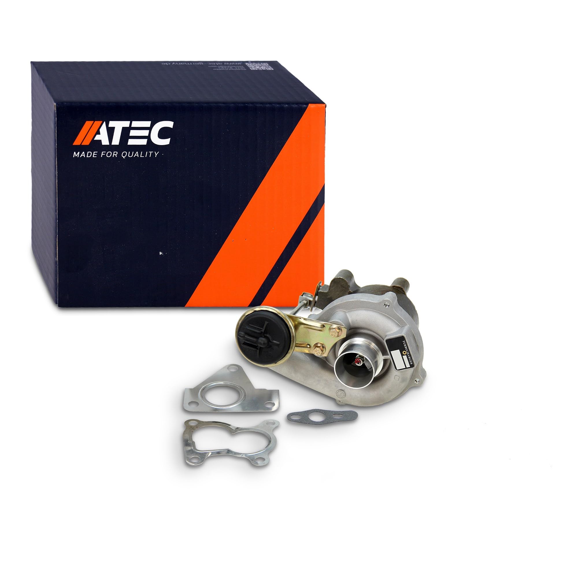 ATEC Germany 1x Turbocompresor incl. Toma de vacío, compatible con NISSAN ALMERA, KUBISTAR, MICRA, RENAULT CLIO, KANGOO, MEGANE, SCÉNIC, THALIA I (LB_)