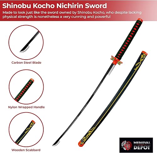Miniatura 3 de MedievalDepot Demon Slayer Katana Replica Collection Handmade Anime Swords for Cosplay, Display & Collectors