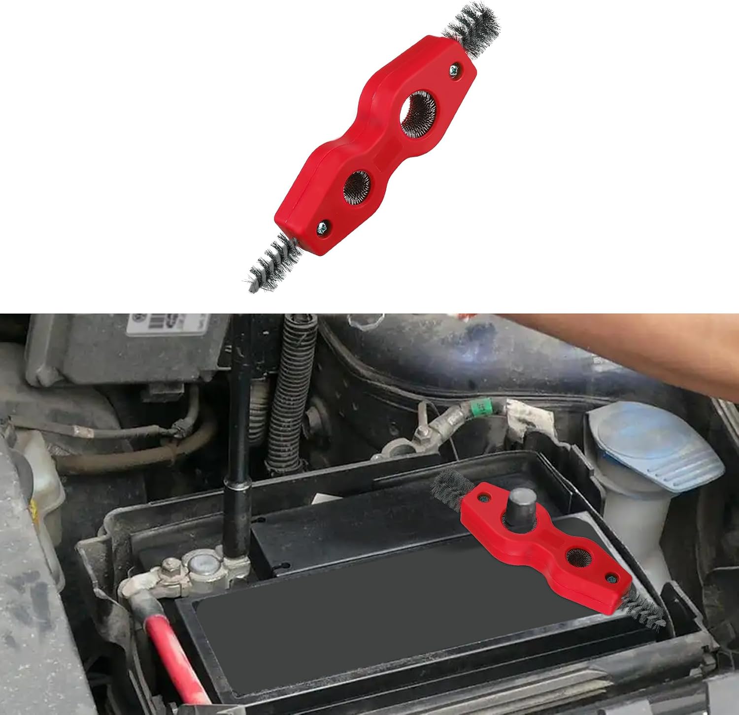 Car Battery Terminal Cleaning Brush, Battery Cleaning Tool