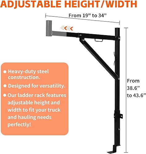 Miniatura 6 de MaxxHaul 70233, soporte para escalera, uso industrial.