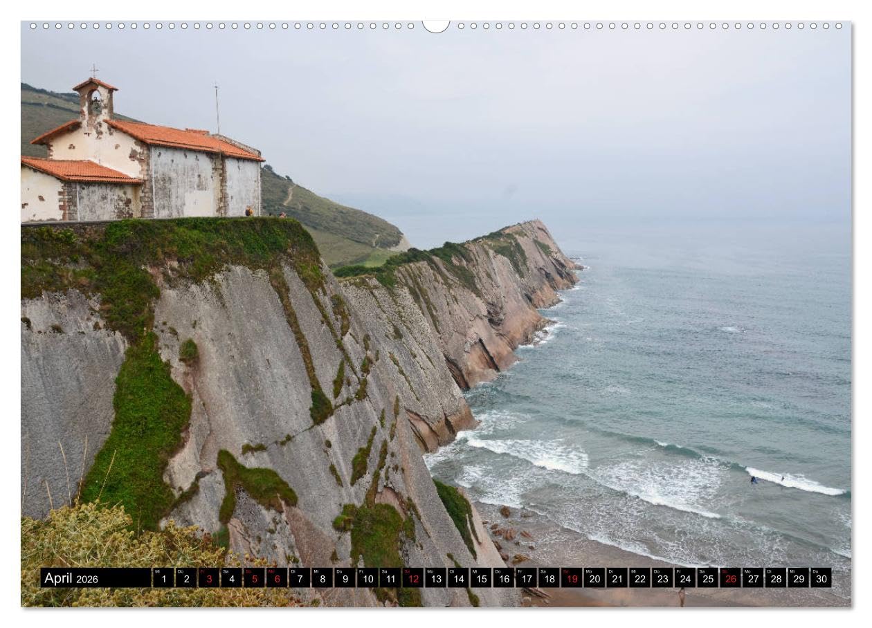 Spaniens wilder Norden (hochwertiger Premium Wandkalender 2026 DIN A2 quer), Kunstdruck in Hochglanz: Von den Pyrenäen zum Baskenland, Kantabrien und Asturien (CALVENDO Orte)