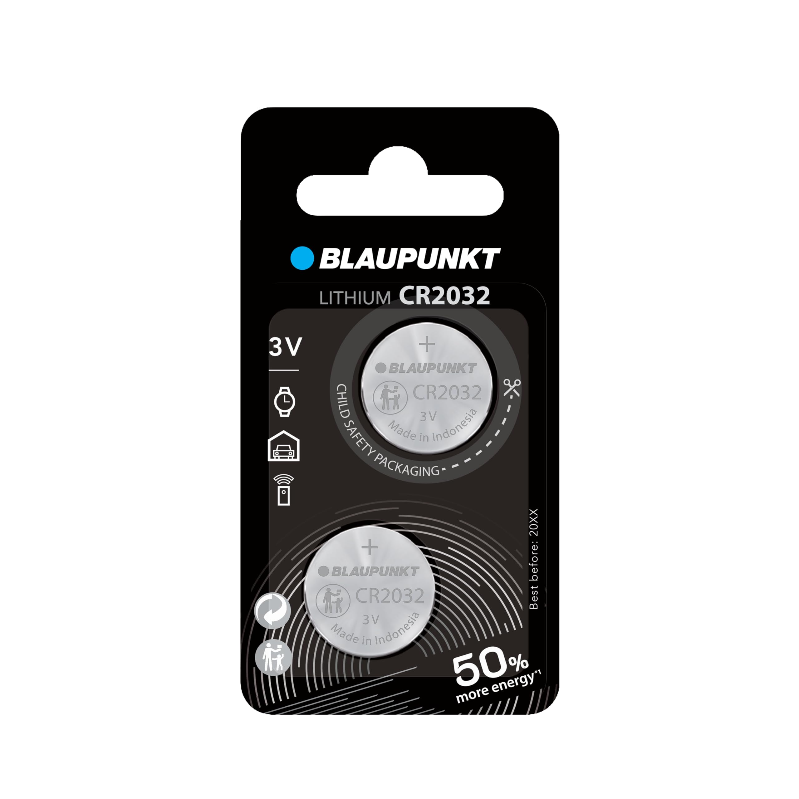 Blaupunkt Lithium Coin CR2032 – 2er Pack im Blister