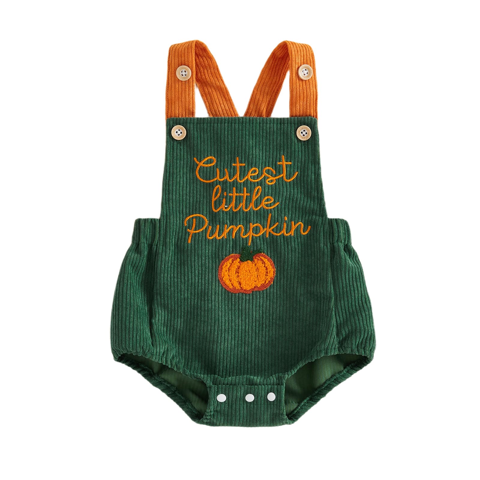 SANSIWU Toddler Boy Girls Halloween Outfits Infant Bee Pumpkin Bubble Romper Overalls Newborn Onesie Bodysuit Party Photoshoot Outfits (B-02, 0-3 Months) โ image 1