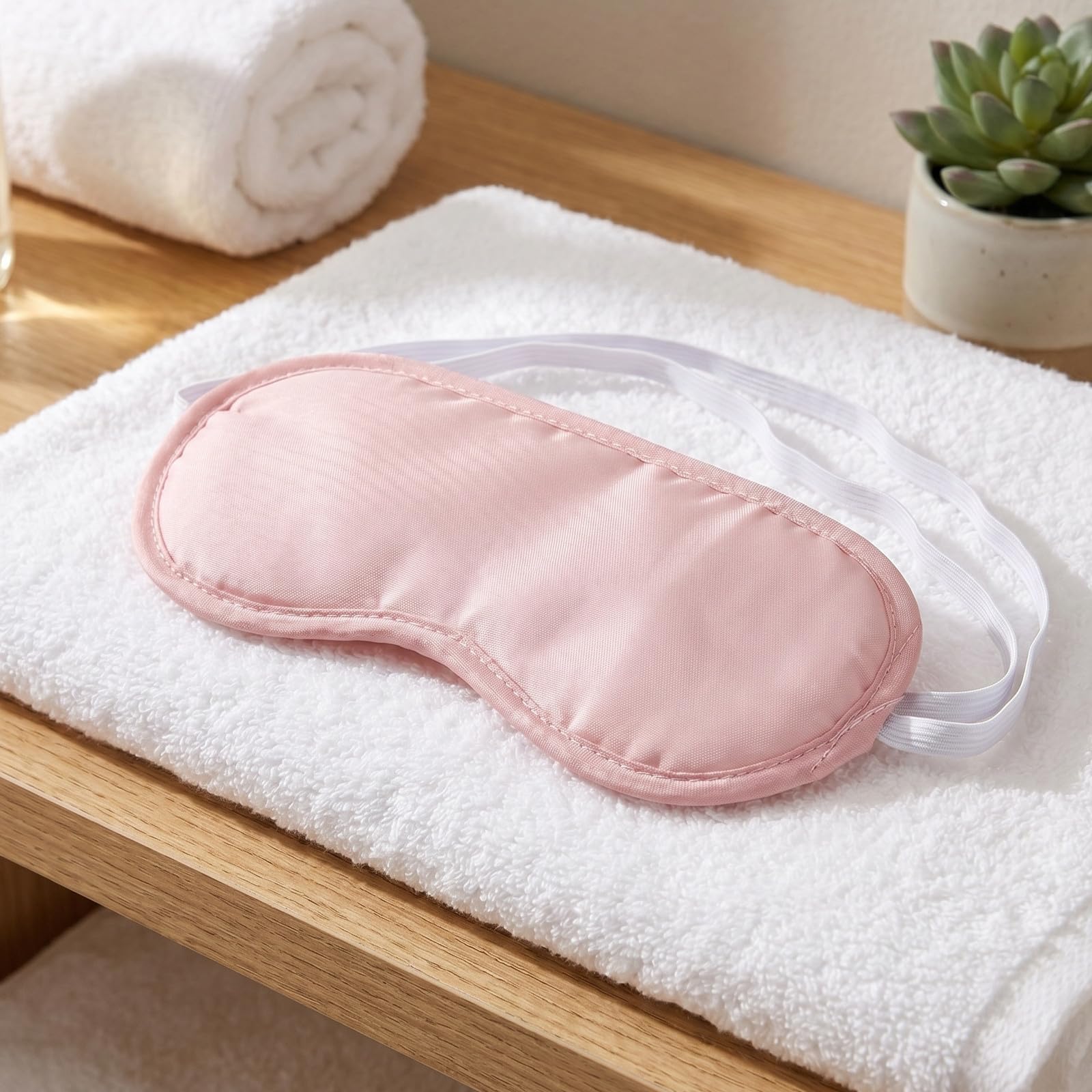 TIDTALEO 100 Unidades Antifaz Ajuste 3d Doble Capa para Dormir Rosa de
