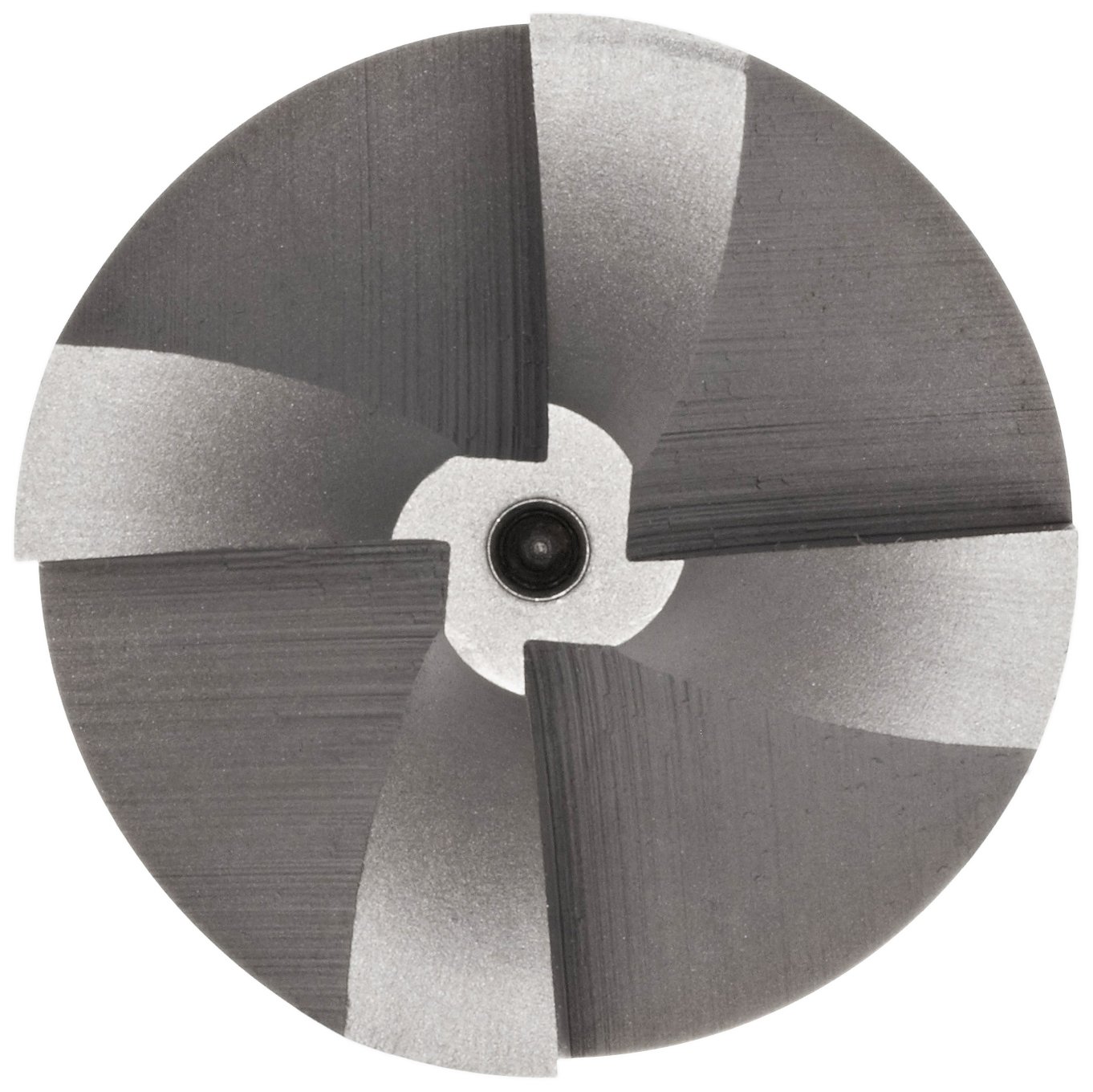 YG-1 E2237 Cobalt Steel Corner Rounding End Mill, Weldon Shank, Uncoated (Bright) Finish, Non-Center Cutting, 4 Flutes, 3.875