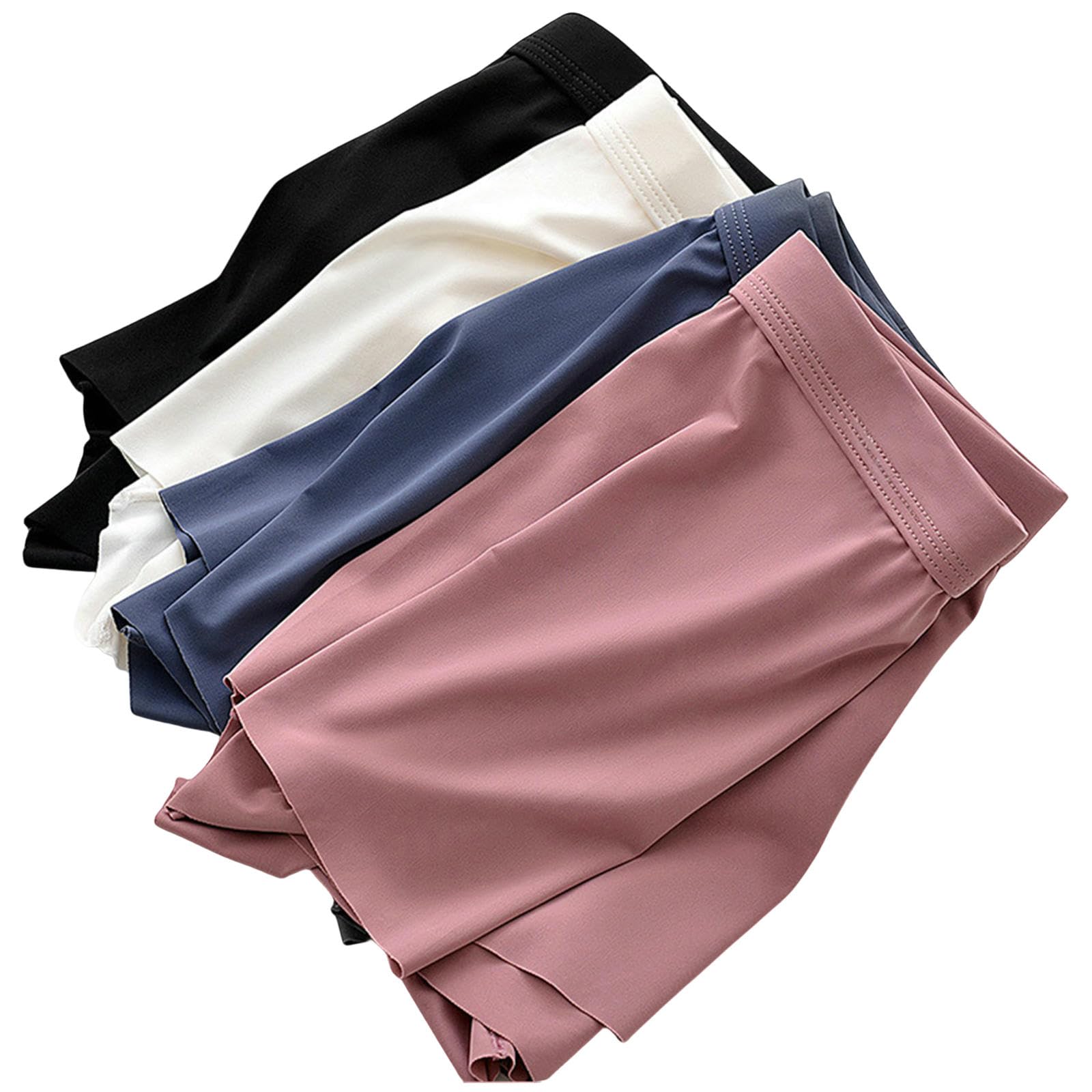 Boxer Uomo Seamless Ice Silk Maschile Biancheria Bianche da Brief Pugile Maschi-Verde-XXL