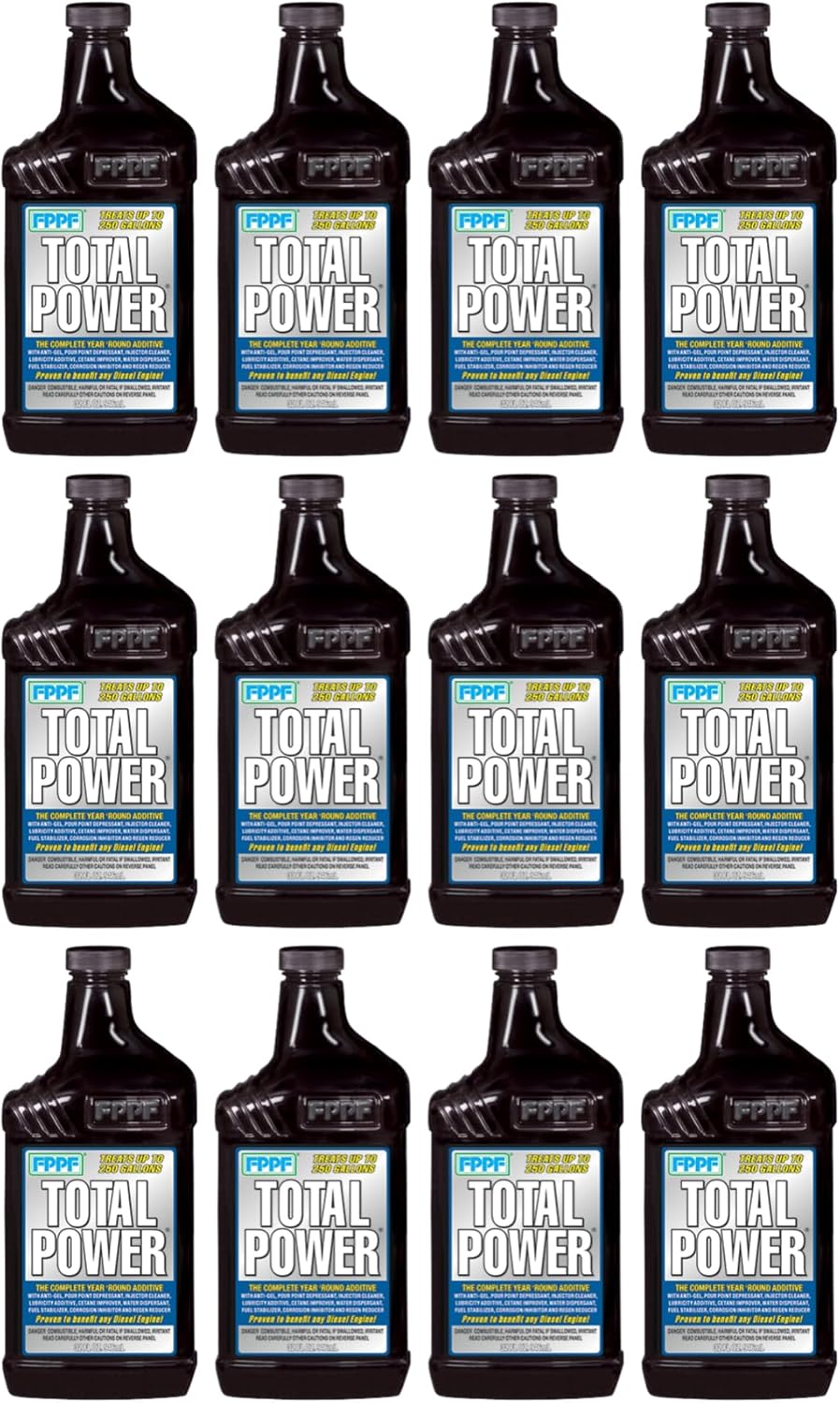 FPPF Total Power 32oz Diesel Fuel Injector Cleaner Cetane Boost Anti-Gel for Cold Weather & Storage