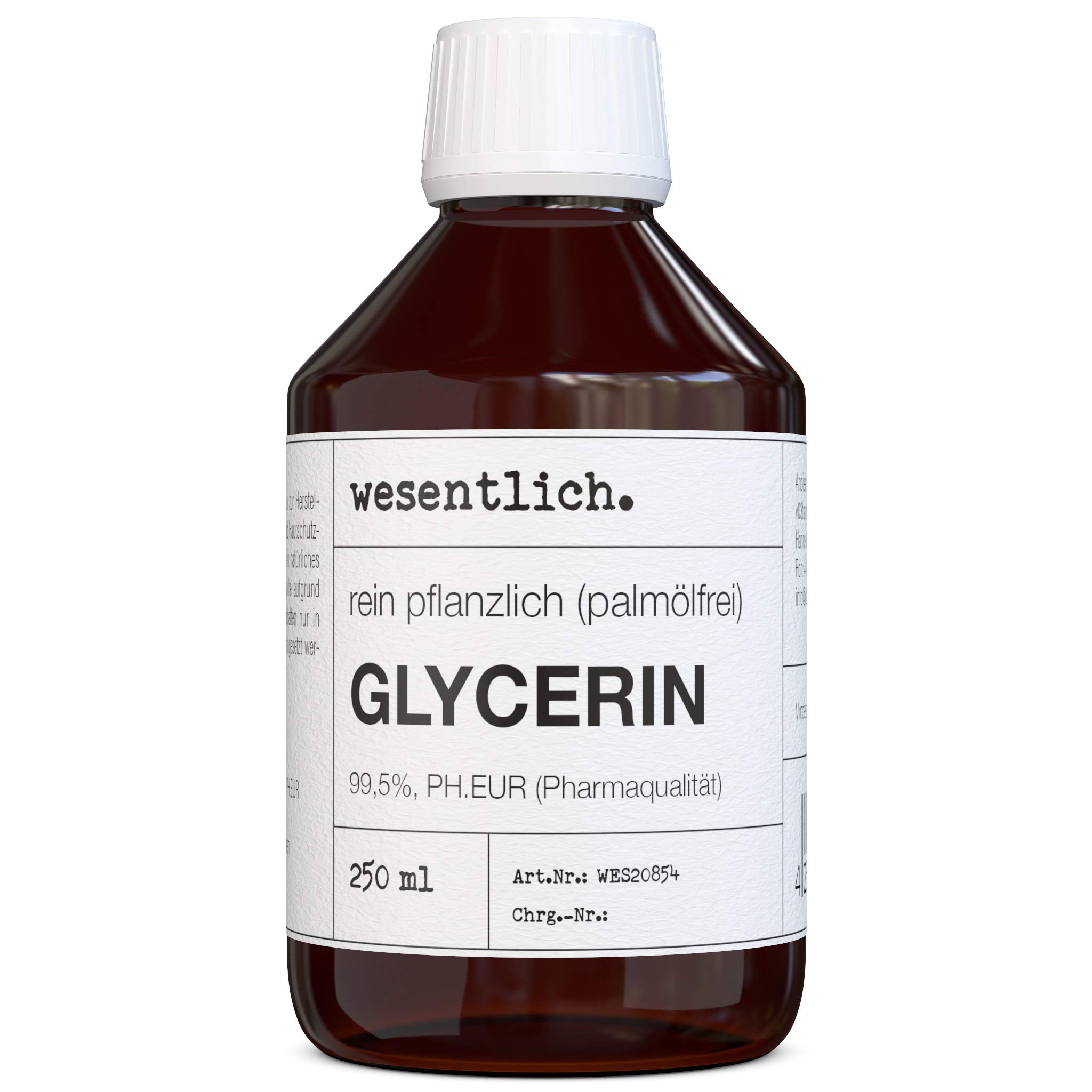 WishCare Glycerin 100% Rein, Vegan – 250 G, Duftfrei Für Hautpflege