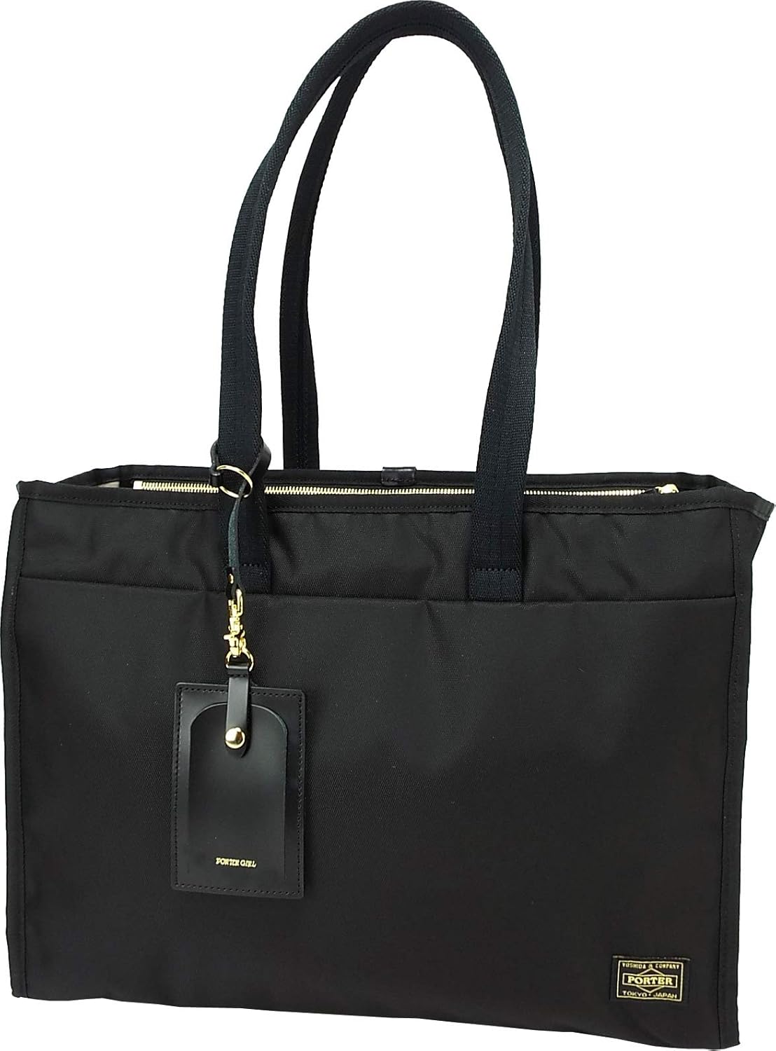 新品同様✨希少 ポーターガール シア ブリーフトートバッグ チャーム ブラック 新品同様✨希少 ポーターガール シア ブリーフトートバッグ チャーム