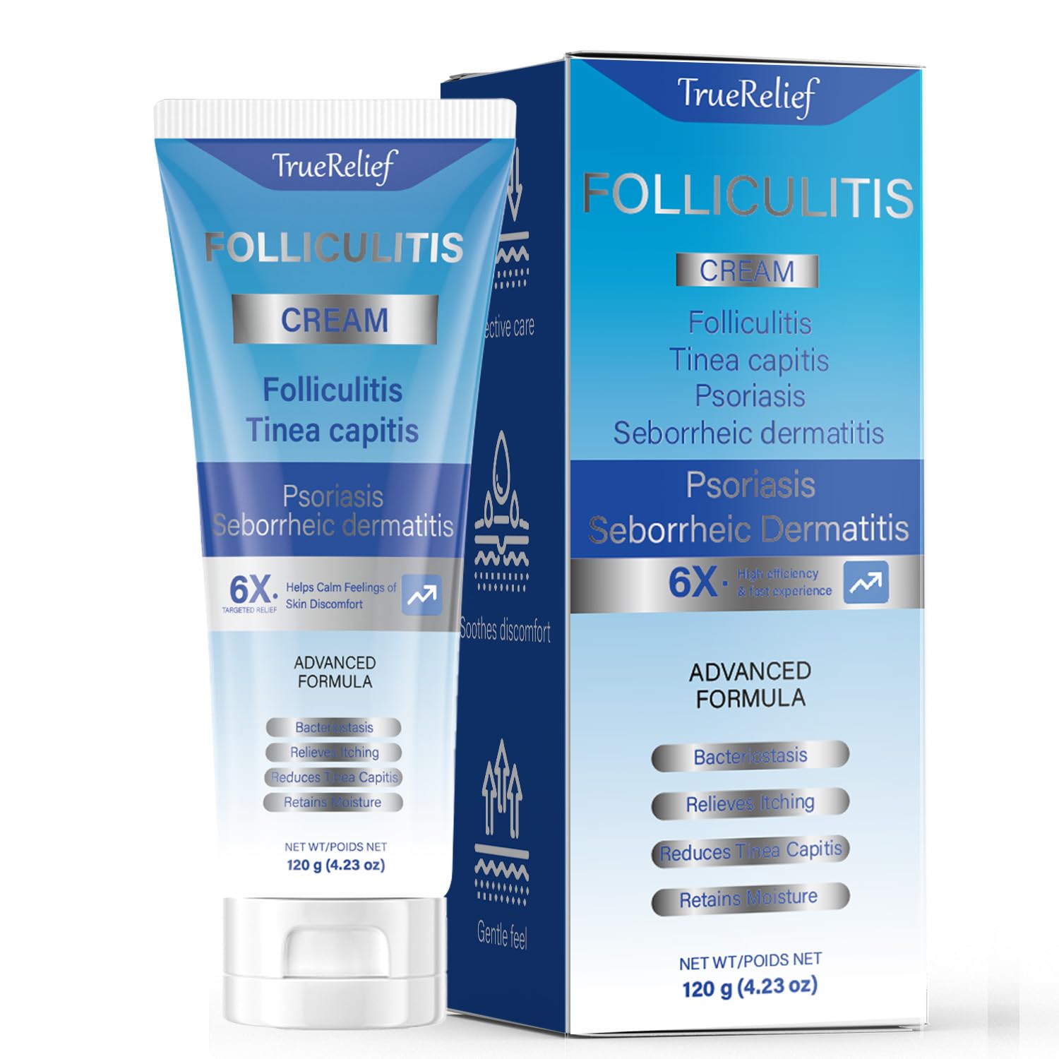 Folliculitis Cream | Soothes & Helps Clear Bumps on Scalp, Face, Body & Butt | for Ingrown Hairs, Razor Bumps & Acne | 120g (01)