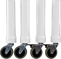 Vista 1 de Karben RizeUp GO - Elevadores de mesa móviles para mesas plegables de patas dobladas, juego de 4