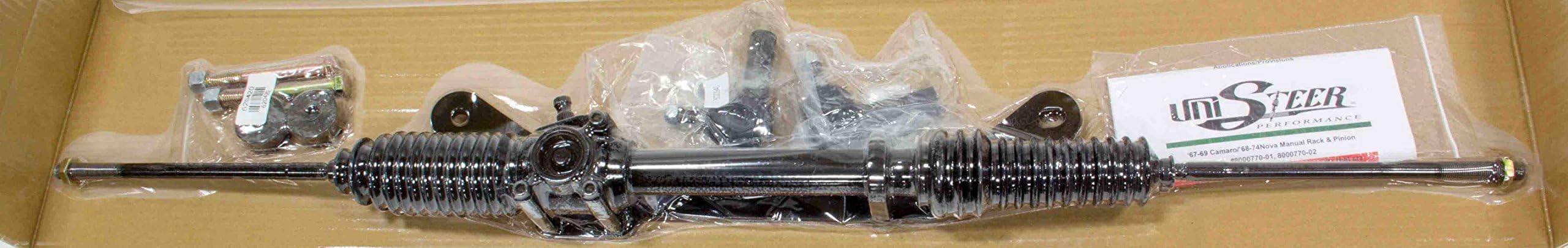 Unisteer 8000770-01 Manual Rack and Pinion Kit for Chevy Camaro