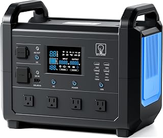 BOB TB1600 Portable Power Station,1536Wh Solar Generator, 1.5H Fast Charging, 4X1600W (Peak 3000W) AC outlets, LiFePO4 Backup Battery for Outdoors Camping/RV/Home Outage/CPAP (Solar Panel Not Include)