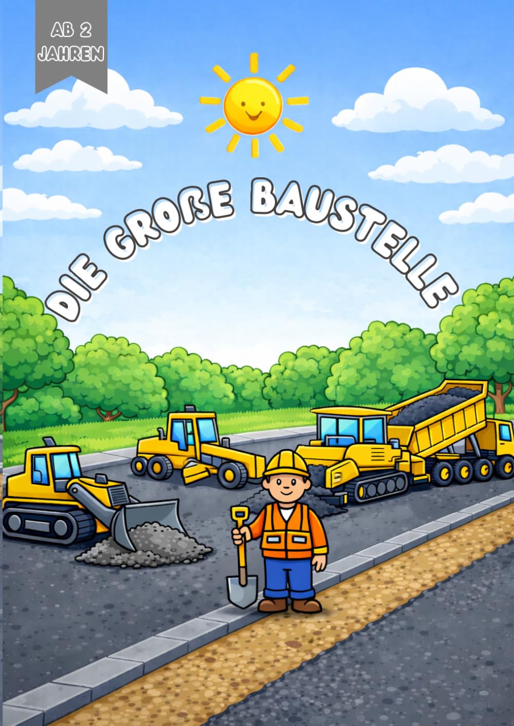 Die große Baustelle - Malbuch ab. 2 Jahren