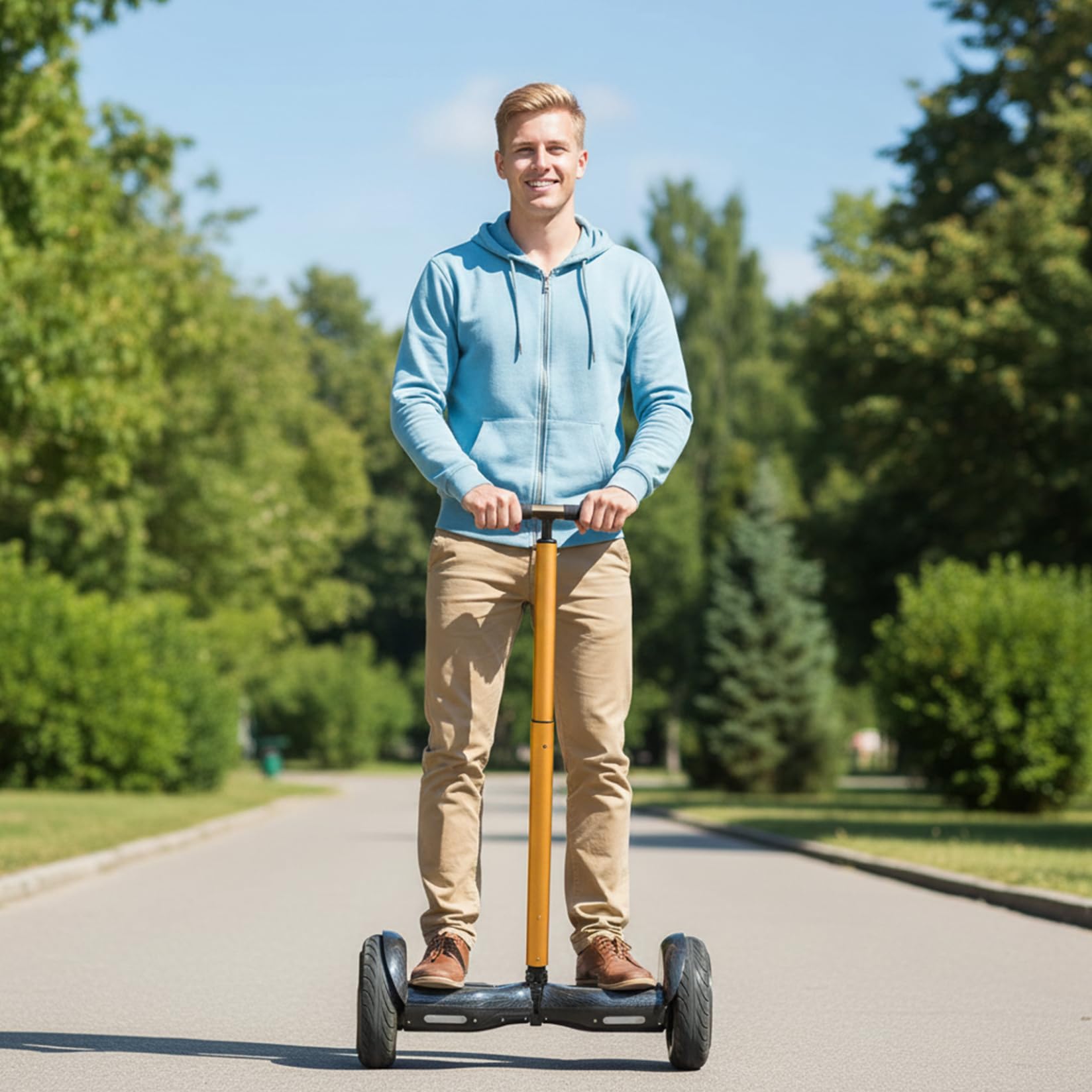 Poignée Télescopique en Métal pour Hoverboard et Trotinette Électrique - Accessoire d'Équilibre