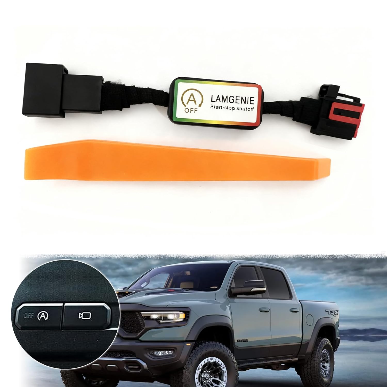 Auto Start Stop Eliminator/Disable/Disabler Fit for 2021 2022 2023 2024 F'ord F150 ESS Engine Auto Stop Disable Error Free Stop-Start Bypass Disable-Plug Play NOT Work on Powerboost/Hybrid Models
