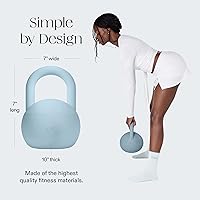 Vista 5 de Bala Kettleball, pesas rusas suaves para mujer, equipo de entrenamiento de fuerza y núcleo para entrenamientos de gimnasio en casa, pesas de Mar