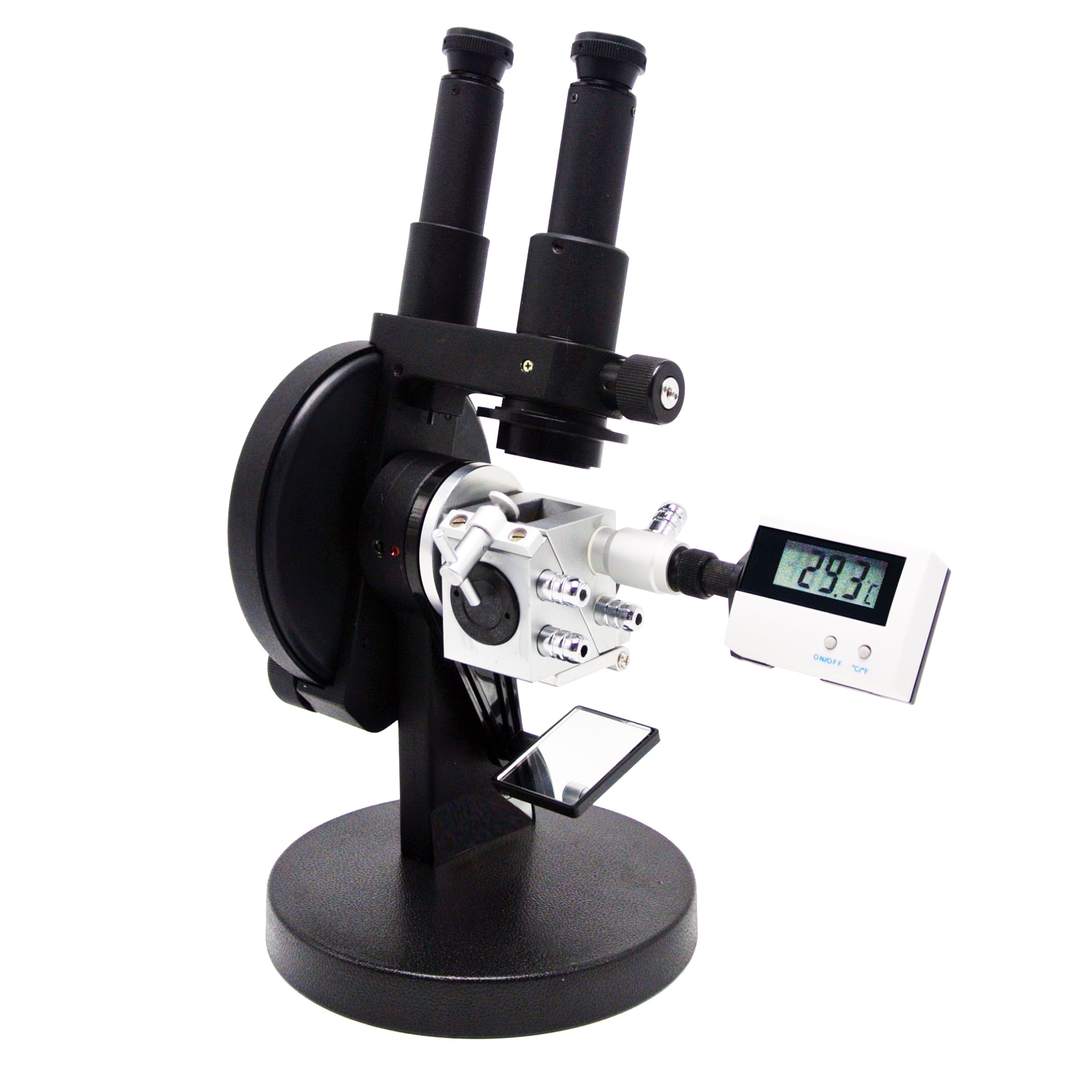 Abbe Refraktometer Fernglas Refraktometer Fernglas Abbe Refraktometer mit 1.3000-1.7000nd 0-95% Brix Genauigkeit ±0.0003 Messung des Brechungsindex Nd Digitale Anzeige der Temperatur