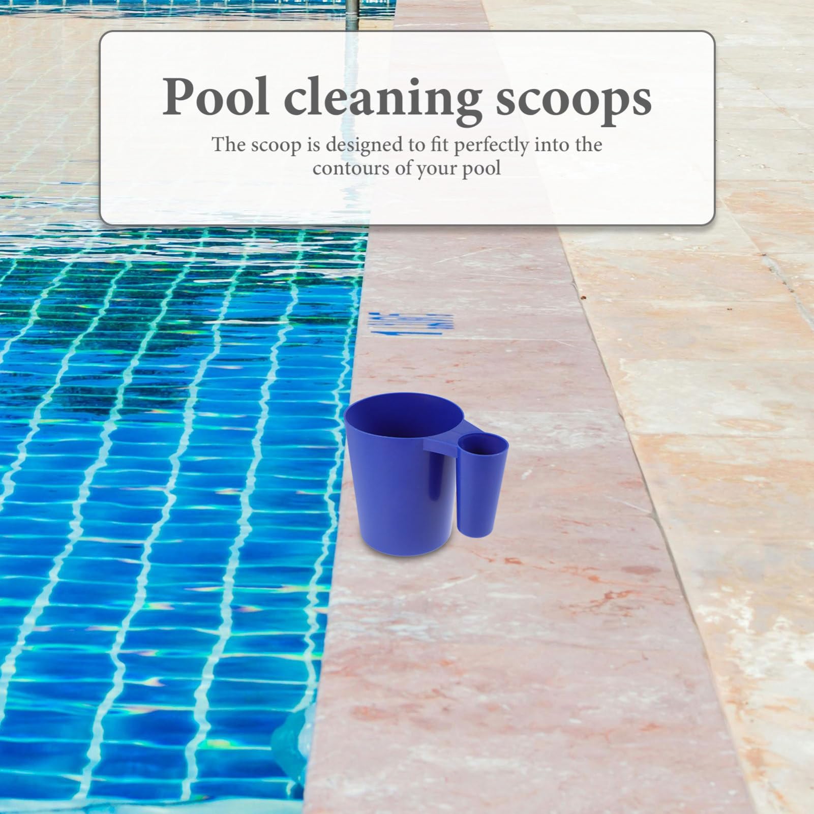 POPETPOP 4piezas Scoop De Limpieza para Piscina De Plástico Mango Herramienta para Eliminar Residuos y Productos Químicos Utensilio De Limpieza para Mantener Su Piscina Condiciones