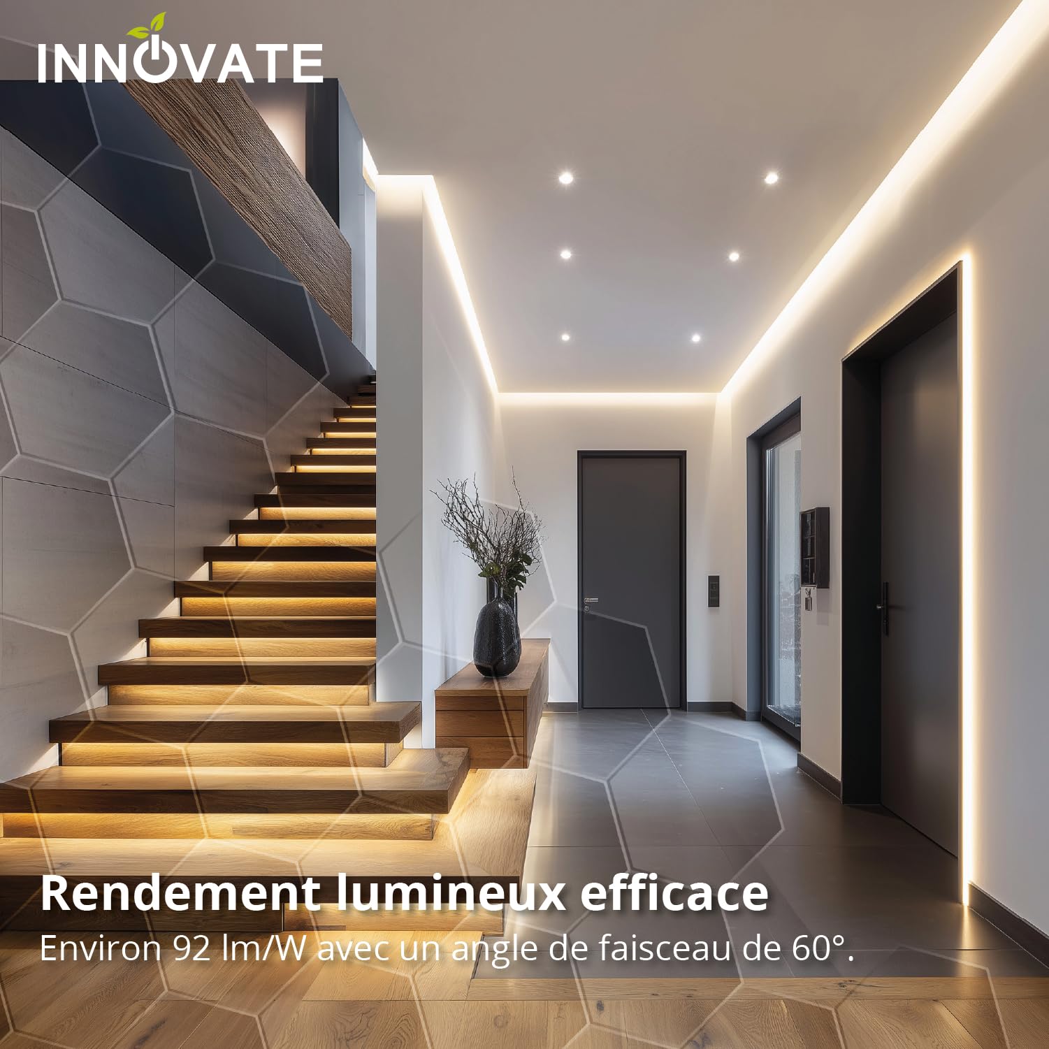 INNOVATE Spots LED d'intérieur à plafond dimmables Ampoule LED GU10