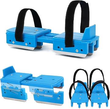 Toddler Ice Skates,Upgraded Adjustable 2-in-1 Double & Single Blade Skates