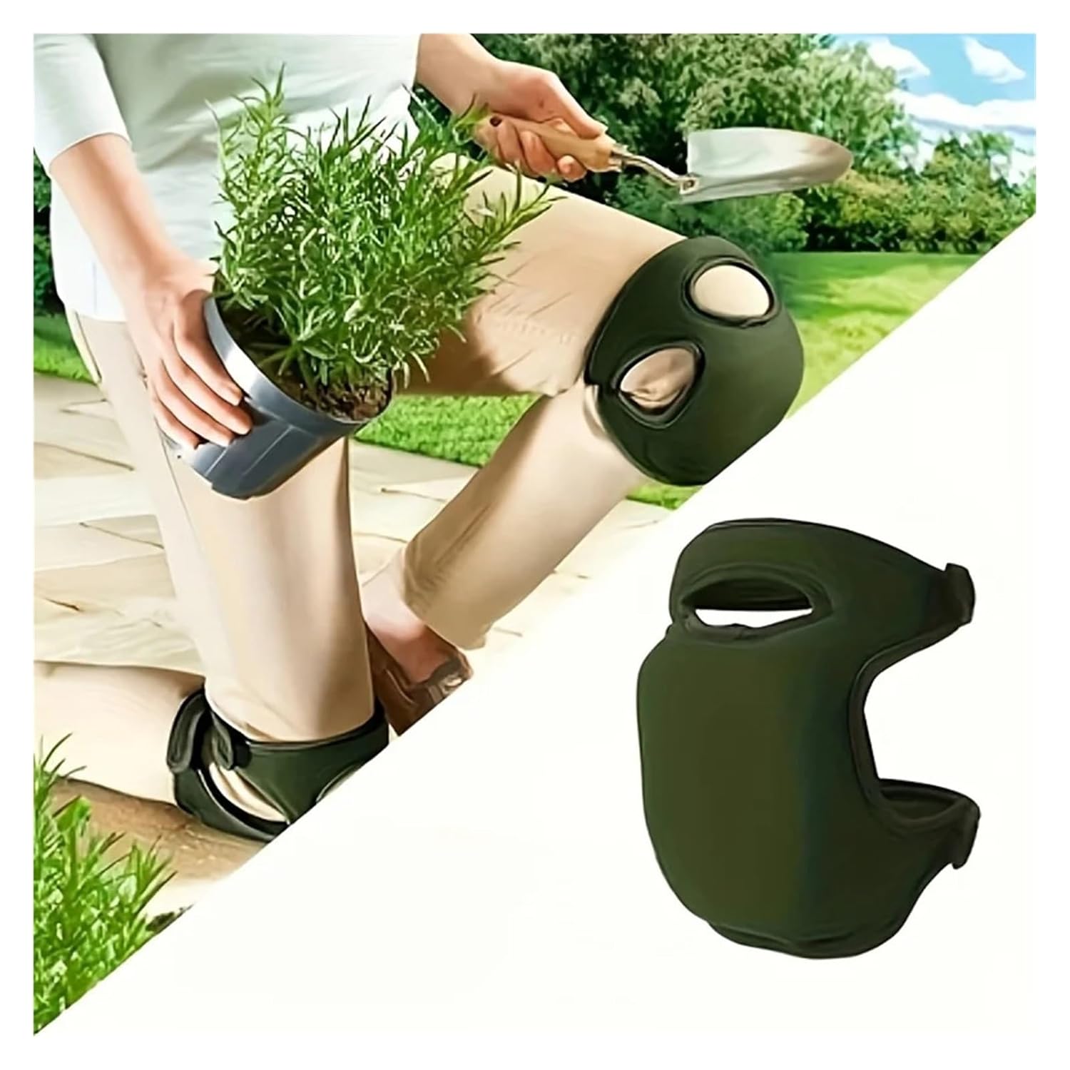 1pair Garden Knee Pads, Suitable For Outdoor Weeding, Gardening Work, And Household Chores.Made Of Sponge Material(Black)