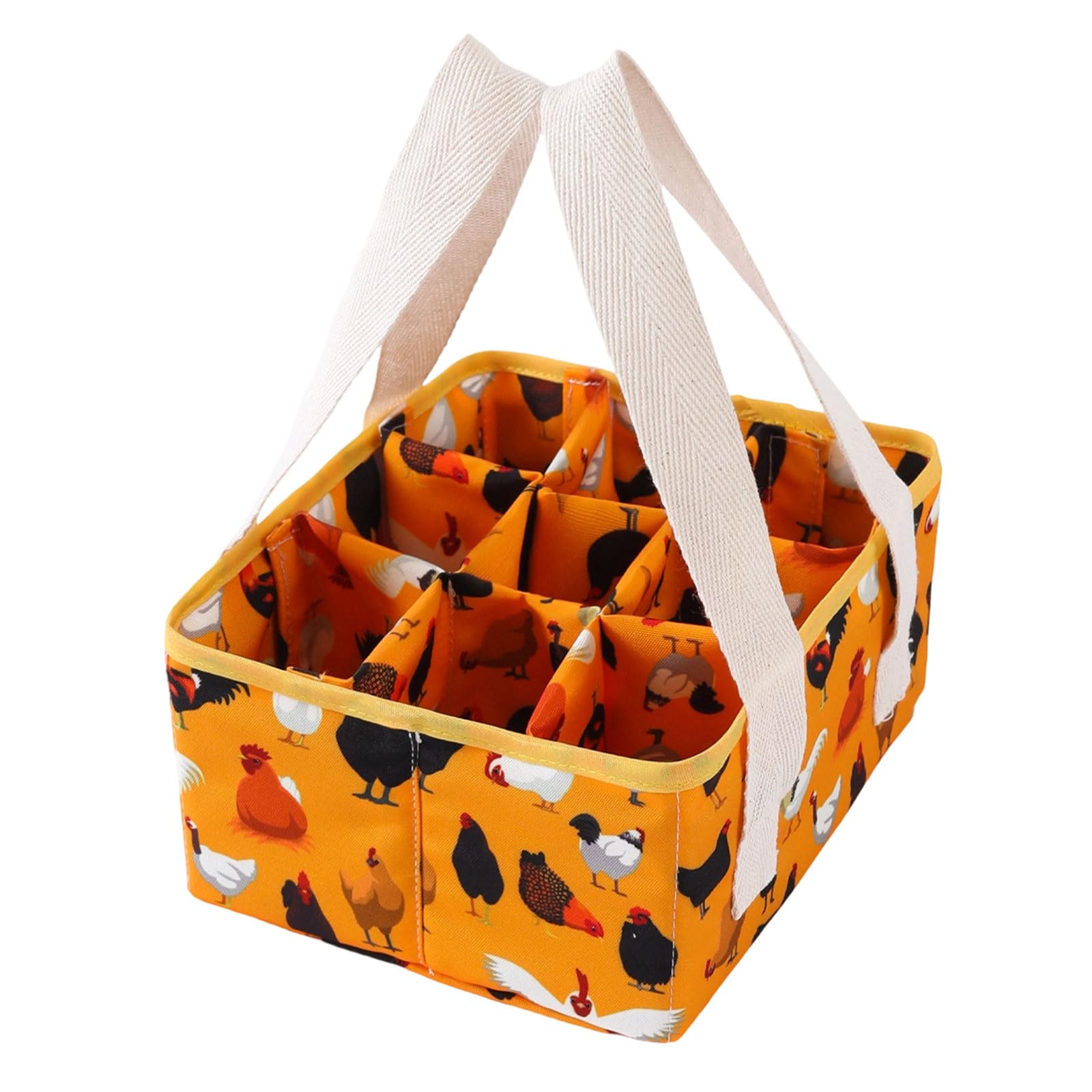 Multipurpose Net Eggs Container with 9 Sections for Farm Gathered Vegetables and Fruits Storage Farm Storage Basket