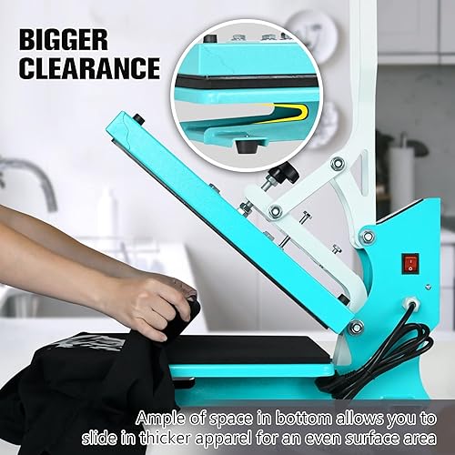 Miniatura 2 de ColorSub Máquina de prensa de calor para camiseta de 15 x 15 pulgadas, máquina de prensa de calor de calidad industrial digital, máquina de prensa