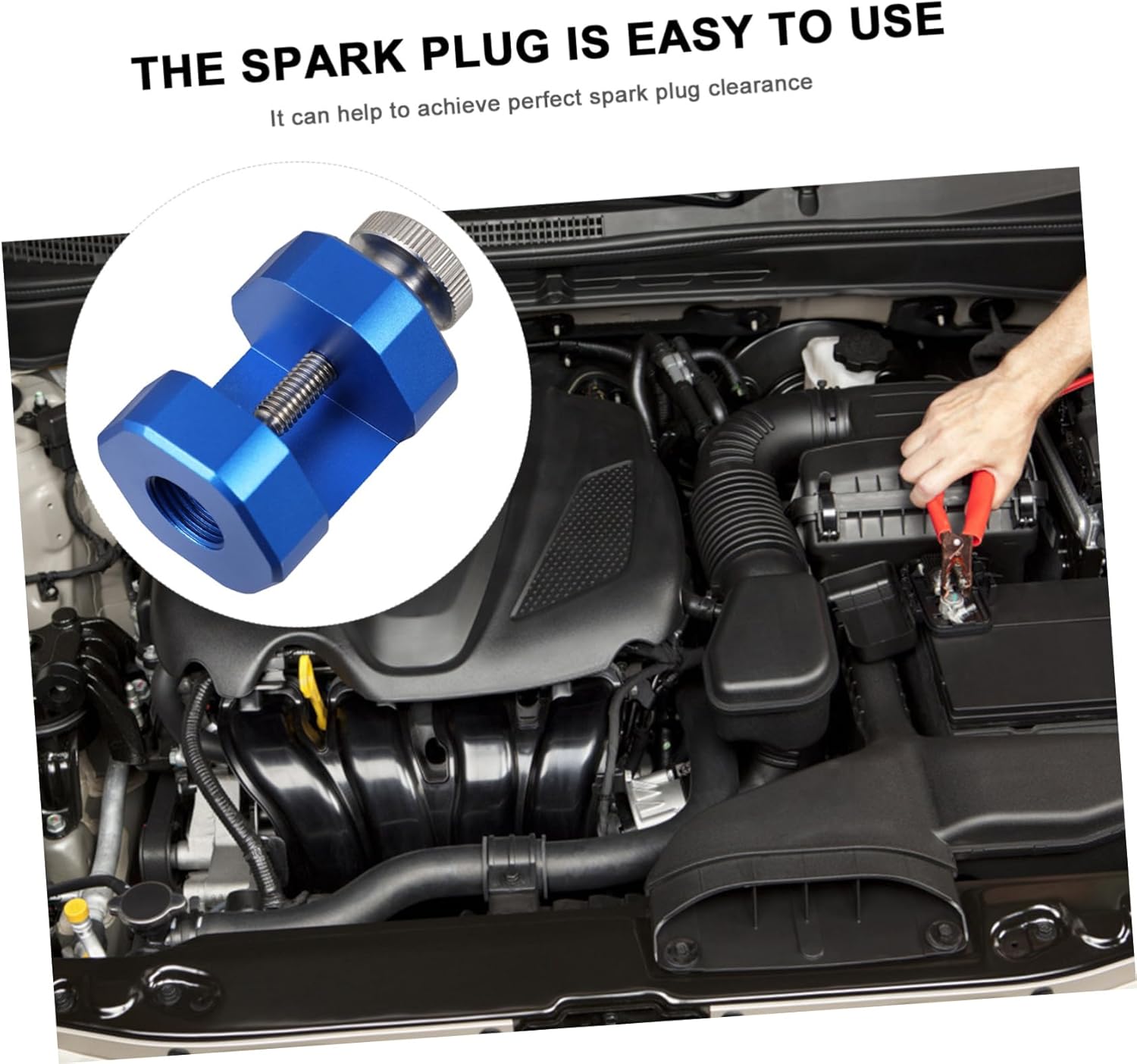LIFKOME 2pcs Spark Plug Socket Gap Tool for Spark Plugs Car Replacement Parts Material Easy Storage
