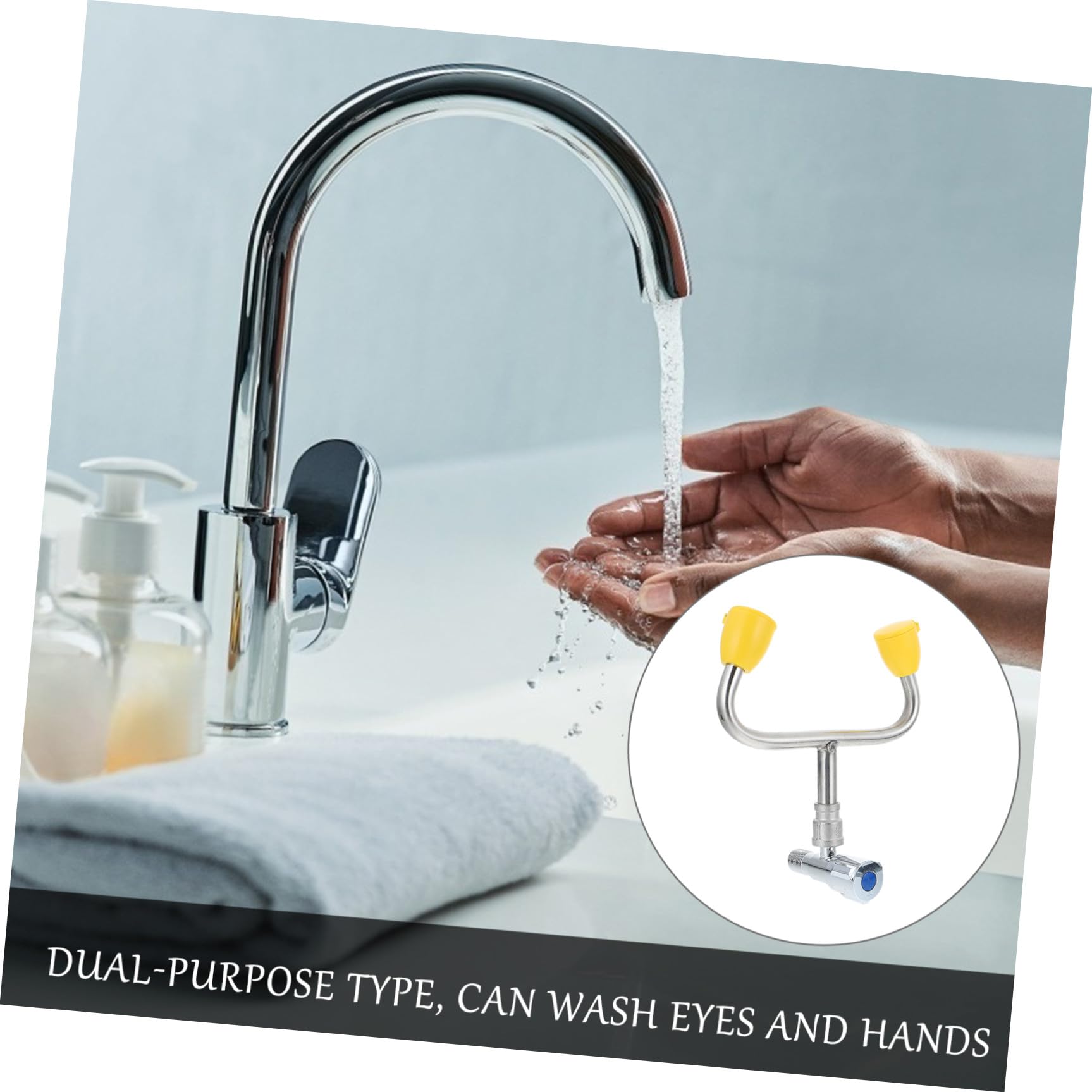 Bain Oculaire Montée sur Robinet, Station de Lavage D'urgence