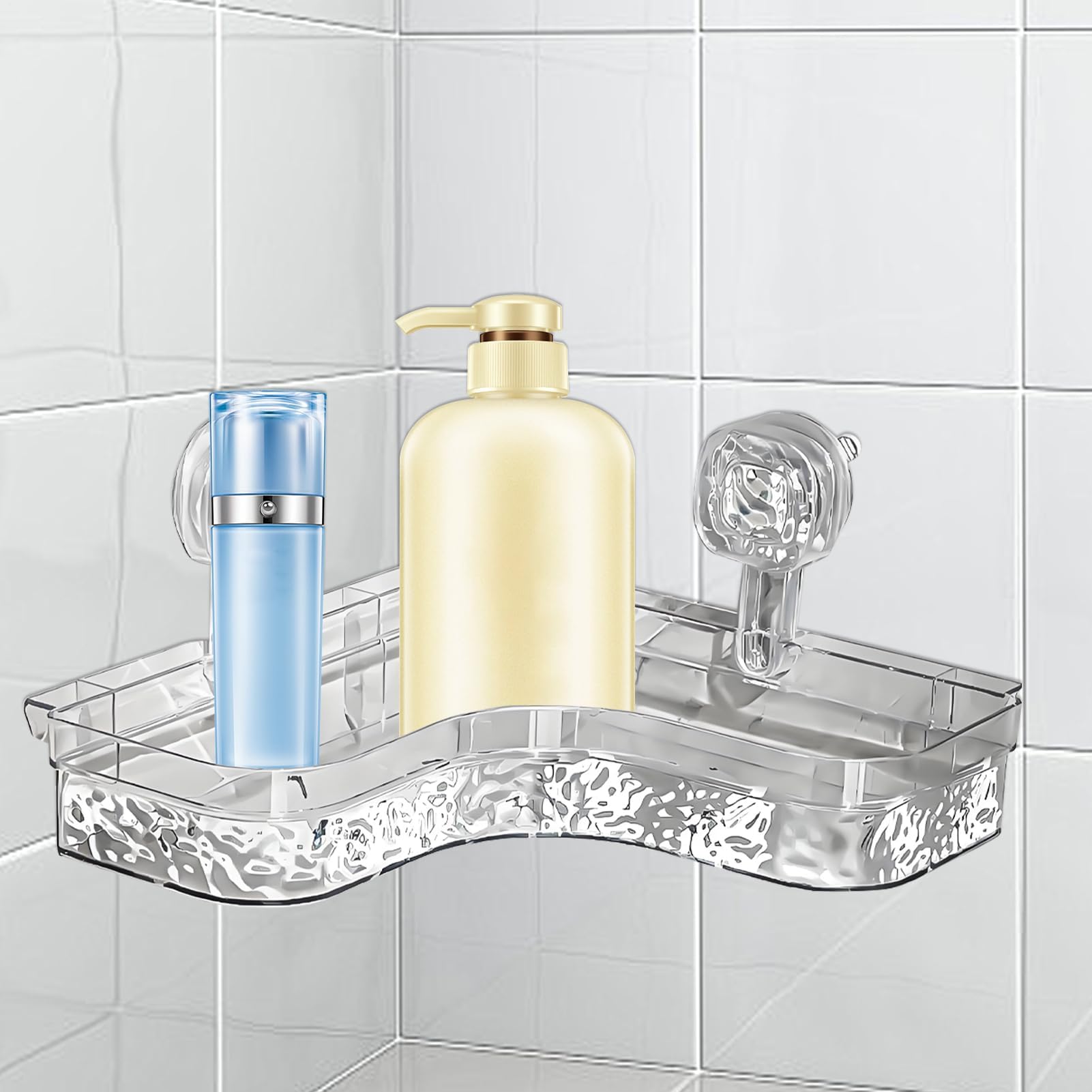 Modernos estantes esquineros de almacenamiento de ducha inoxidables, montaje en pared, ahorro de espacio, para champú, acondicionador, baño, cocina, sala de estar, bañera, inodoro