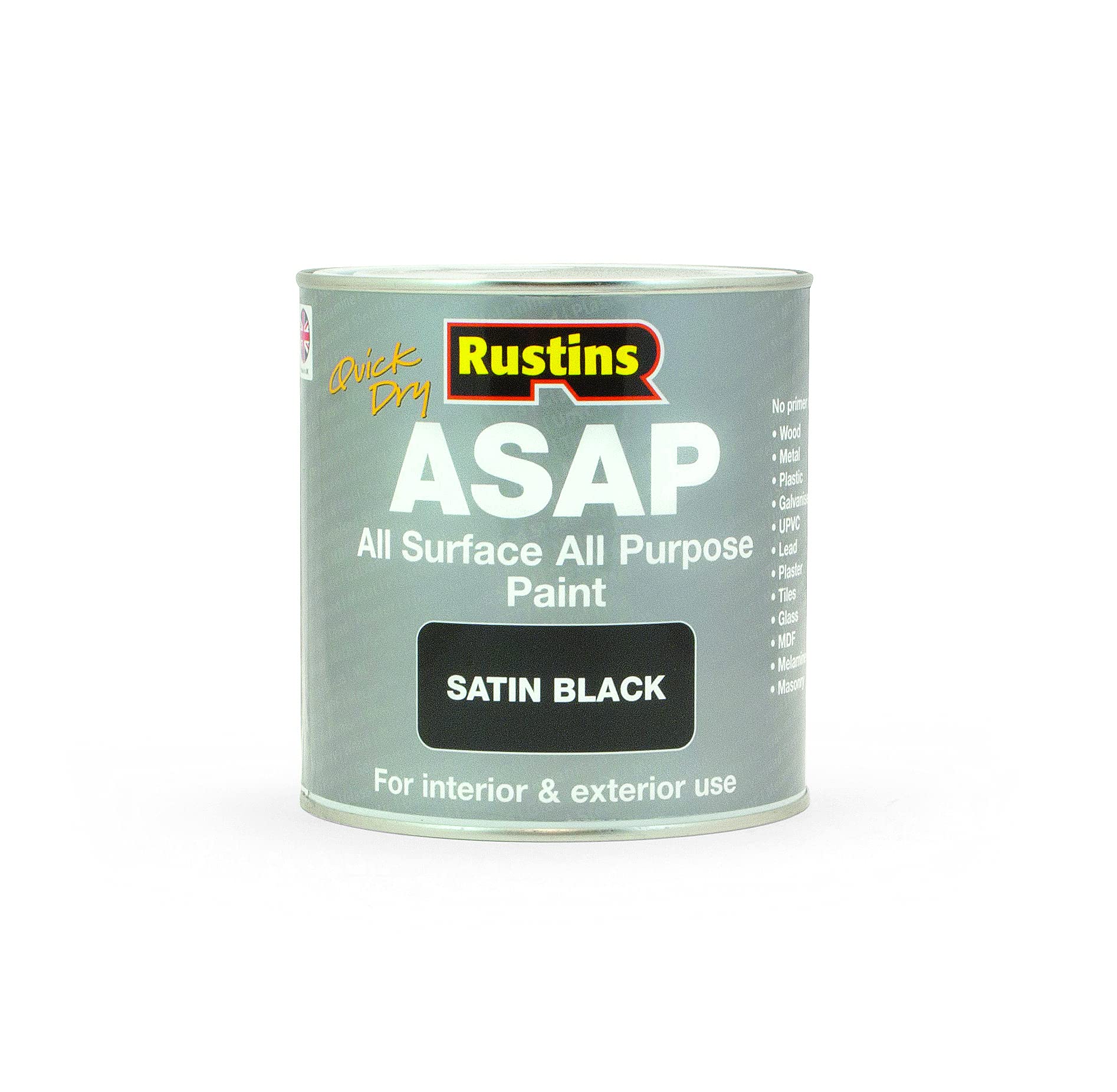 RUSTINS Decorative Paints, Black, 1 L (Pack of 1)