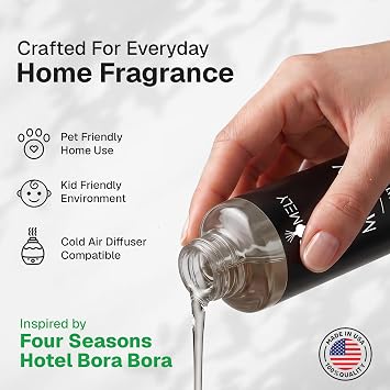 AROMELY Delighted Diffuser Oil | Fruity-Musk Scent with Melon, Jasmine, Ginger & Nutmeg | Waterless Cold-Air, Hotel Scent, Luxury Aroma & Home Diffuser Oil | Safe for Kids, Pets & Furniture | 120ml