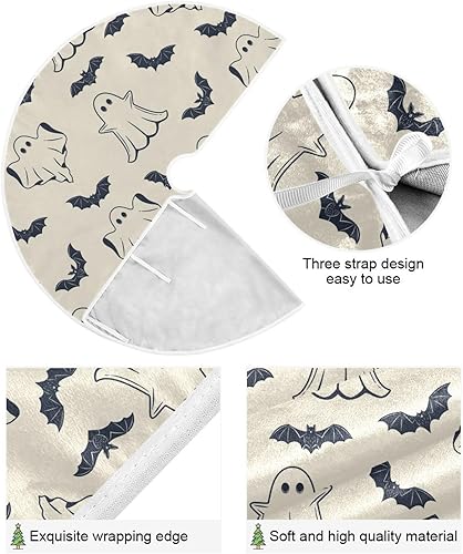 Miniatura 140 de Falda de árbol de Navidad para fiesta de cumpleaños, falda de árbol de 36 pulgadas, globos, tartas, faldas de árbol de Navidad, tapete de pie