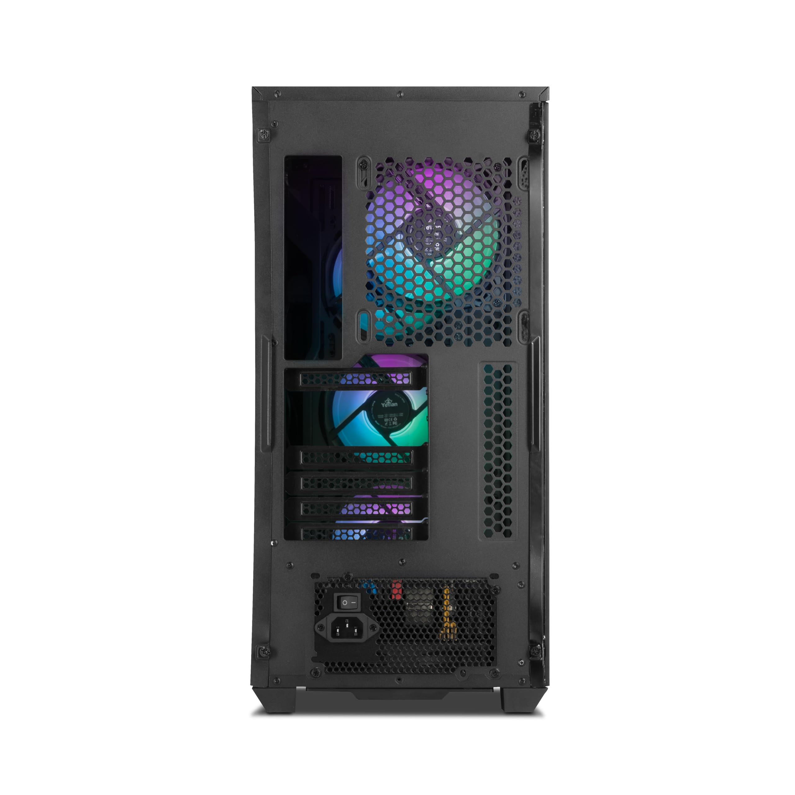 YEYIAN Gabinete Gamer Mirage S, Media Torre ATX, Vidrio Templado, USB 3.2 (YCM-APMIR-S1)