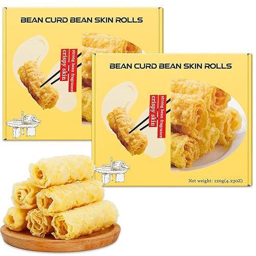 2Pack Crispy Tofu Skin Rolls – Traditional Chinese Fried Bean