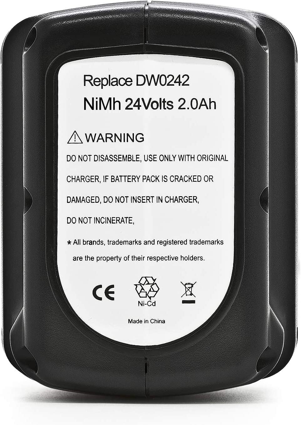 ExpertPower 24V 2000mAh NiMh Battery for DW0240, DW0242, DW0241, DE0240, DE0240-XJ, DE0241, DE0242, DE0243, DE0243-XJ, DW0242-XRP, DW0243