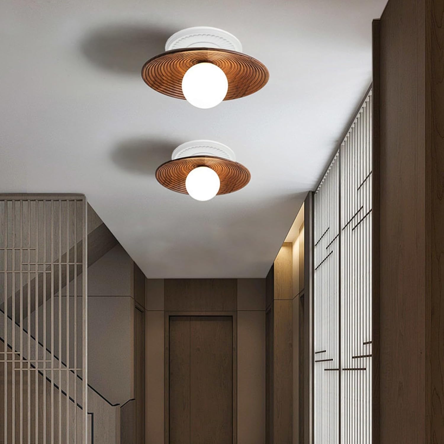 White PU Ceiling Medallion 33cm Outer Diameter Decorative Ceiling Fan Light Fixtures Chandeliers Install Home Decor