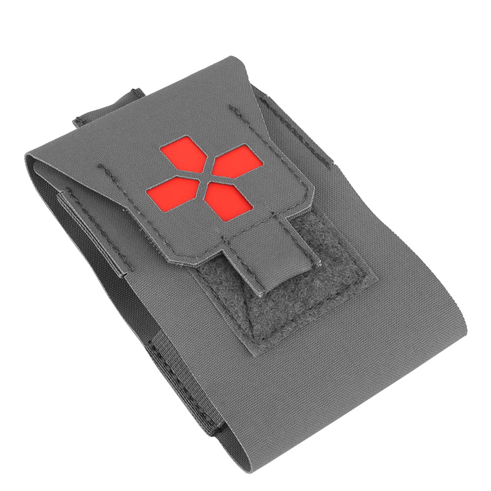 Airsoft Compact Empty EDC First Aid, Mini IFAK Micro Trauma Pouch, Organizer for Outdoor Sport Hunting(Grey)
