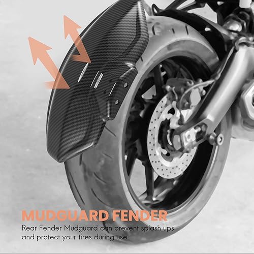 Miniatura 2 de Universal motocicleta rueda trasera guardabarros neumático Splash Guard para TMAX 530 GN125 Z900, B